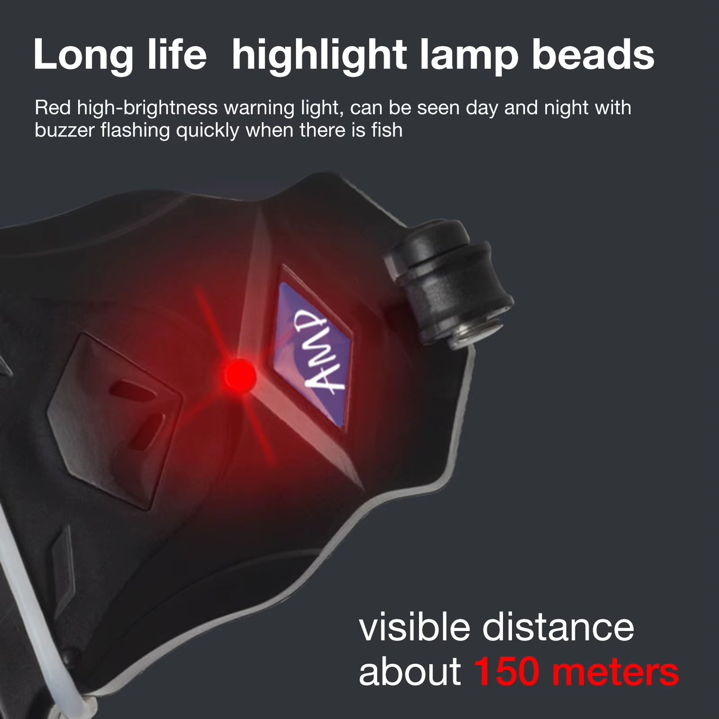 Electronic Fishing Bite Sound Alarm Fishing Rod Clipped Alert Bell Sound and Light Dual Alarm Fishing Tackle Tools Accessories