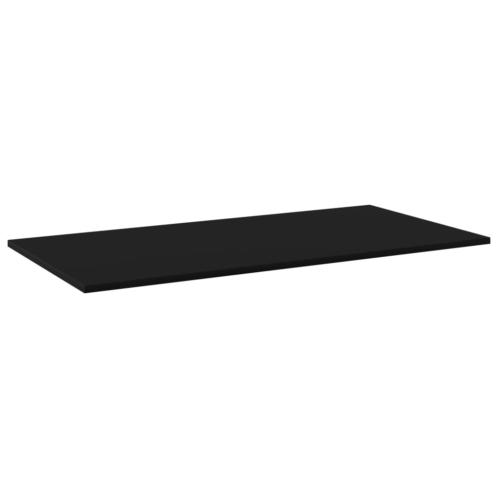 NNEVL Bookshelf Boards 4 pcs Black 80x20x1.5 cm Chipboard-1