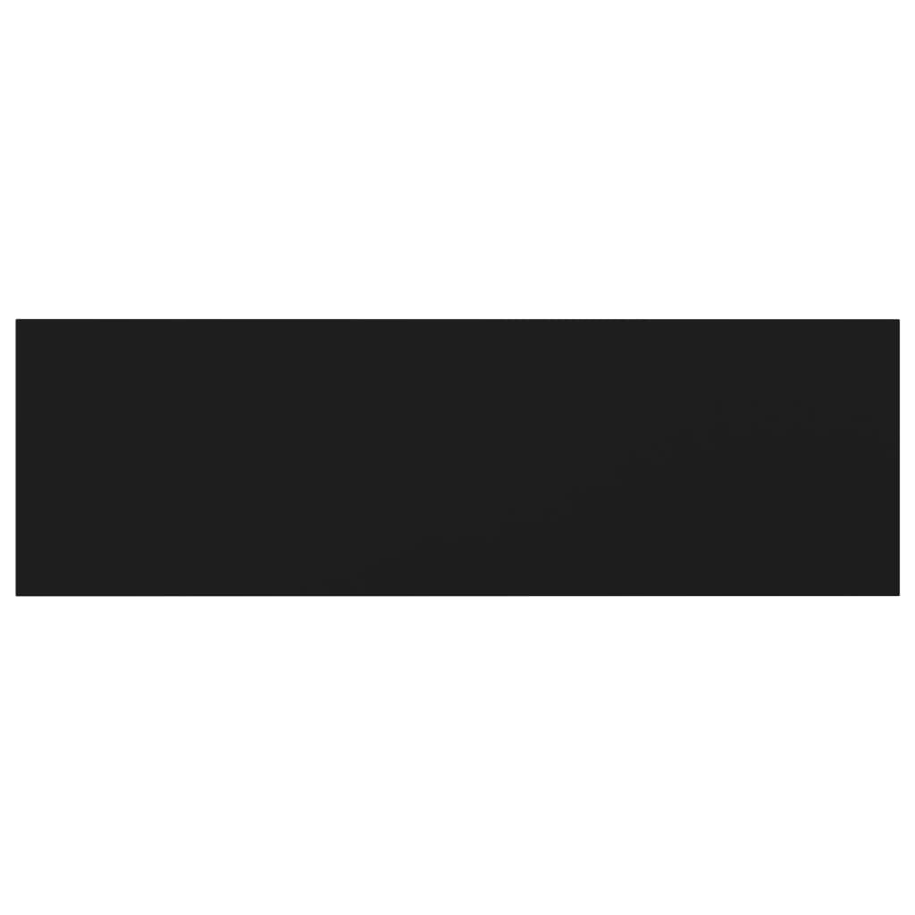 NNEVL Bookshelf Boards 4 pcs Black 80x20x1.5 cm Chipboard-3