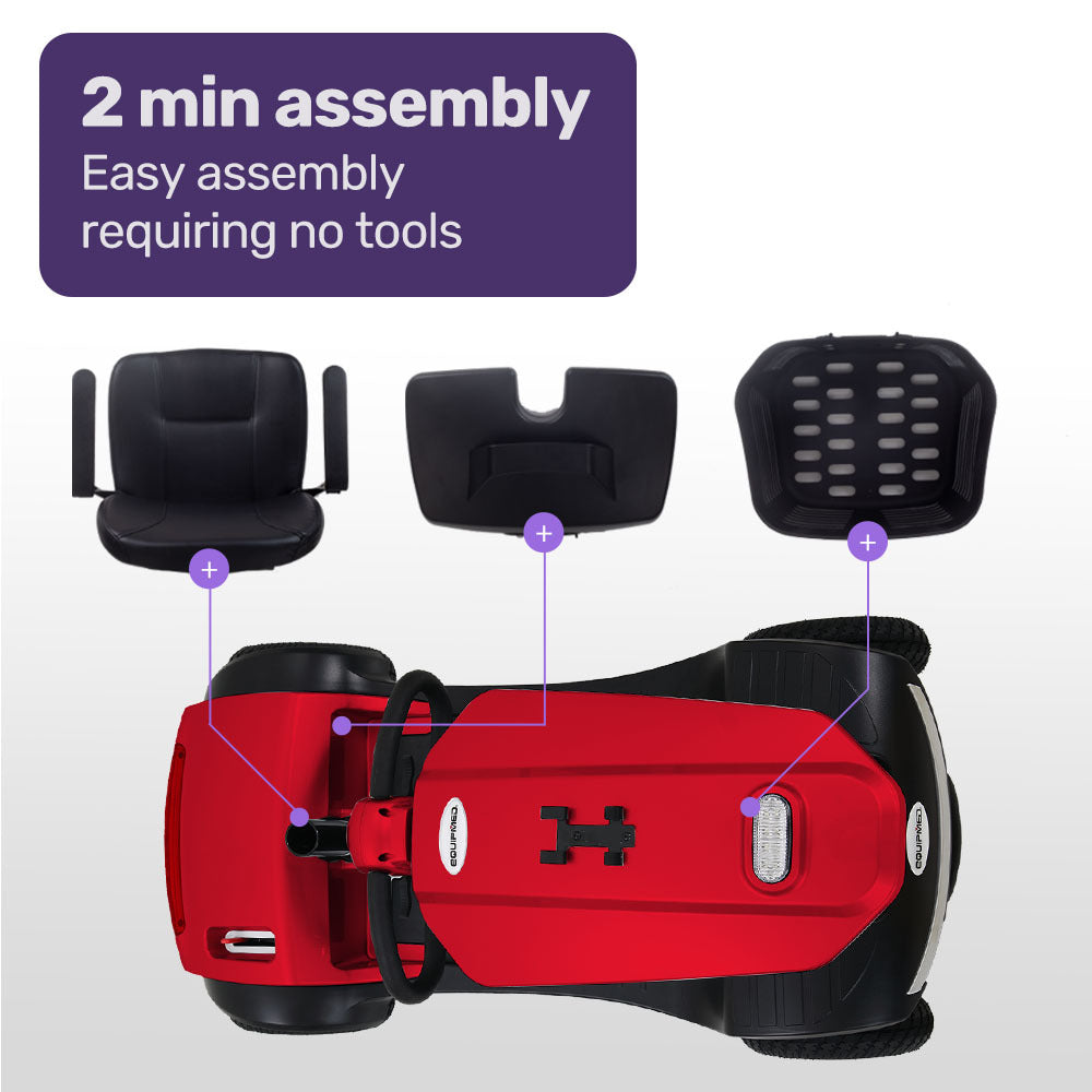 NNEMB Electric Mobility Scooter For Elderly Red-4