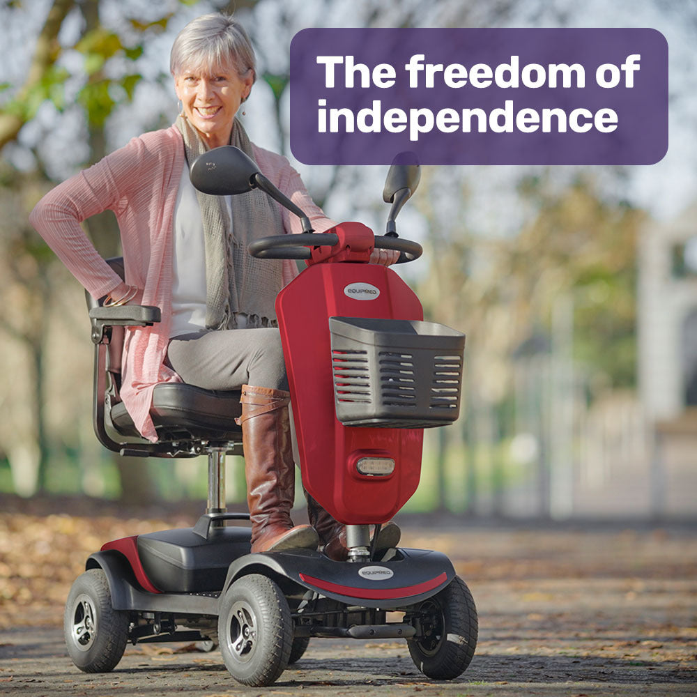 NNEMB Electric Mobility Scooter For Elderly Red-1